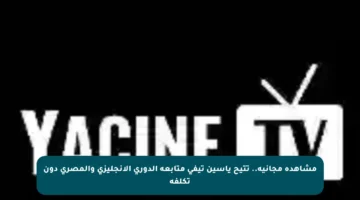 مشاهدة مجانية.. تتيح ياسين تيفي متابعة الدوري الإنجليزي والمصري دون تكلفة